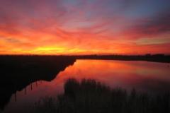 Ferry Pond sunset